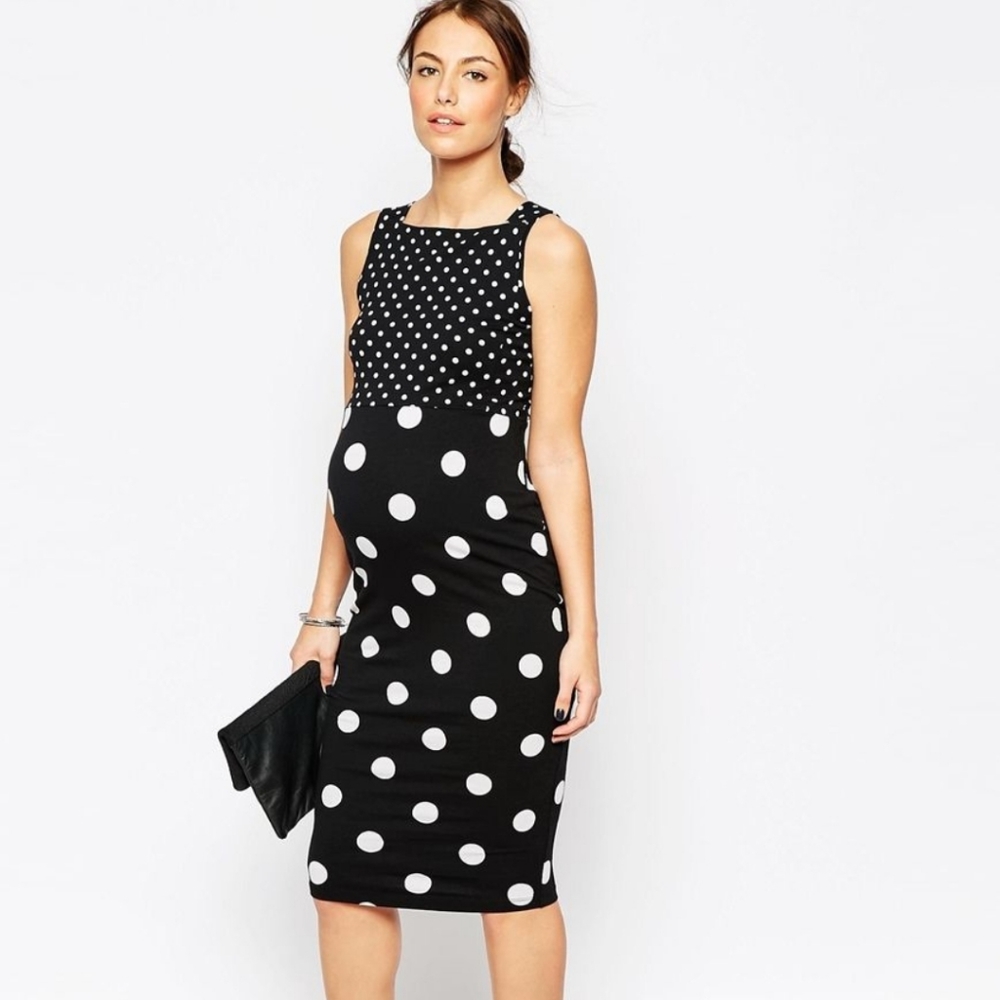 Asos Maternity Bodycon Midi Dress. Size US 6